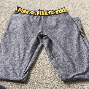 Iowa Hawkeye PINK leggings